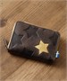 Кошелек-застежка-молния MOZ star★ серия, мини-кошелек, картхолдер, зеленый 48071630