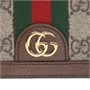 GUCCI Кошелек Ophidia Canvas With Leather, картхолдер женский Ebony/Brown 30672511