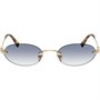 MIU MIU Солнцезащитные очки овальной формы Eyewear Oval Frame, Gold 27984048