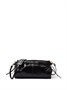 Женская кожаная сумка Prada с пряжками и золотистой фурнитурой 15682925