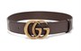 Ремень Gucci из канвы и натуральной кожи, коричневый 10394543