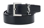 Ремень женский Saint Laurent Cassandre, черный 13987575