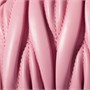 Мини-сумка бродяжка-хобо из наппы с эффектом стеганой строчки MIU MIU, розовый 47374572