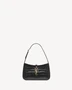 LE 5 À 7 из лакированной кожи с тиснением под крокодила SAINT LAURENT, черный 47373849