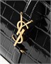 LE 5 À 7 из лакированной кожи с тиснением под крокодила SAINT LAURENT, черный 47373849