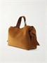 Замшевая сумка-тоут Musubi с узлом Acne Studios, коричневый 47338119