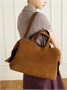 Замшевая сумка-тоут Musubi с узлом Acne Studios, коричневый 47338119