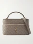 Сумка через плечо Gaby Vanity mini из стеганой кожи SAINT LAURENT, серый 47344411