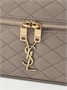 Сумка через плечо Gaby Vanity mini из стеганой кожи SAINT LAURENT, серый 47344411