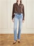 Кожаная сумка через плечо Recode Cassandre SAINT LAURENT, бордовый 47345567