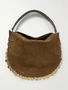 Oskan Soft сумка на плечо из замши с отделкой из кожи и декором ISABEL MARANT, коричневый 47345409
