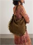 Oskan Soft сумка на плечо из замши с отделкой из кожи и декором ISABEL MARANT, коричневый 47345409
