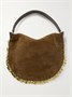 Oskan Soft сумка на плечо из замши с отделкой из кожи и декором ISABEL MARANT, коричневый 47345409