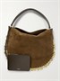 Oskan Soft сумка на плечо из замши с отделкой из кожи и декором ISABEL MARANT, коричневый 47345409