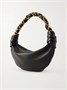 Миниатюрная кожаная сумка Amalia на плечо SAINT LAURENT, черный 47345820