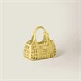 Кожаная корзина MIU MIU, золотой 47368289