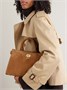 Кожаная замшевая сумка-тоут BURBERRY, коричневый 47338928