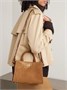 Кожаная замшевая сумка-тоут BURBERRY, коричневый 47338928