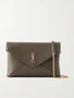 Сумка через плечо Cassandre из текстурированной кожи SAINT LAURENT, коричневый 47344701