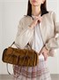 Замшевая сумка через плечо Acne Studios, коричневый 47350843