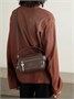 Кожаная сумка через плечо Camero Kit с аппликацией Acne Studios, коричневый 47351193