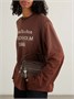 Кожаная сумка через плечо Camero Kit с аппликацией Acne Studios, коричневый 47351193