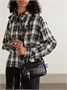 Кожаная сумка через плечо с украшением Camero Kit Acne Studios, черный 47351196