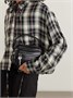 Кожаная сумка через плечо с украшением Camero Kit Acne Studios, черный 47351196