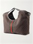 Плечевая сумка Giglio из жаккардового канваса с кожаной отделкой GUCCI, коричневый 47338923