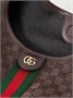 Плечевая сумка Giglio из жаккардового канваса с кожаной отделкой GUCCI, коричневый 47338923