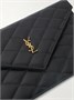 Клатч из кожи Matelassé SAINT LAURENT, черный 47323780