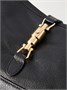 Плечевая сумка Jackie Slim из текстурированной кожи GUCCI, черный 47344595