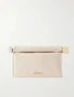 Маленький кожаный клатч Pochette с украшениями JACQUEMUS, белый 47323663