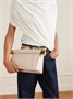 Маленький кожаный клатч Pochette с украшениями JACQUEMUS, белый 47323663