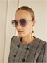 Круглые ацетатные солнцезащитные очки Judy Chloé Eyewear, розовый 47350084