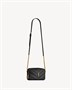 Мини-сумка-камера LOULOU из ягнячьей кожи SAINT LAURENT, черный 47369636