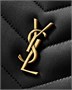 Мини-сумка-камера LOULOU из ягнячьей кожи SAINT LAURENT, черный 47369636
