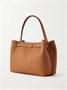 Маленькая сумка-тоут из текстурированной кожи с ремнем TOD'S, коричневый 47338377