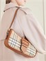 Плетеная сумка-почтальонка с кожаной отделкой BURBERRY, коричневый 47359735