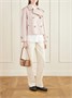 Плетеная сумка-почтальонка с кожаной отделкой BURBERRY, коричневый 47359735