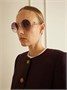 Культовые круглые солнцезащитные очки золотистого цвета Chloé Eyewear, золотой 47343467