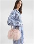 Сумка Mini My Sicily из меха длинношерстной козы и телячьей кожи плонже DOLCE & GABBANA, белый 47362076