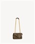 LOULOU MINI из замши SAINT LAURENT, коричневый 47368200