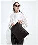 Клатч Giornale BOTTEGA VENETA, коричневый 47324187