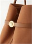 Большая сумка-тоут Ghiera из канвы с кожаной отделкой Loro Piana, коричневый 47338903
