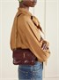 Niki мини-сумка на плечо из жатой кожи SAINT LAURENT, бордовый 47344280