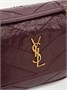 Niki мини-сумка на плечо из жатой кожи SAINT LAURENT, бордовый 47344280