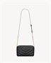 Камерная сумка LOULOU из стеганой ягнячьей кожи SAINT LAURENT, черный 47371766