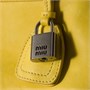 Сумка Vivant из кожи наппа MIU MIU, желтый 47374059