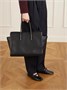 Кожаная сумка-тоут Barbara Intrecciato BOTTEGA VENETA, черный 47338268